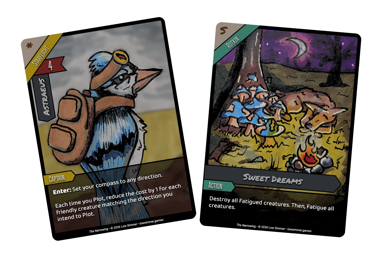 The Narrowing cards preview